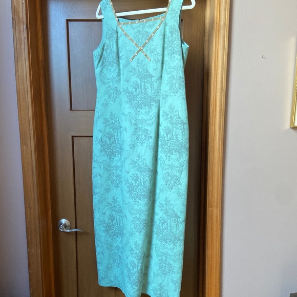 Jessica Howard sleeveless maxi dress with squared collar - Picture 1 of 8